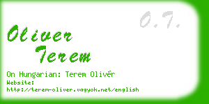 oliver terem business card
